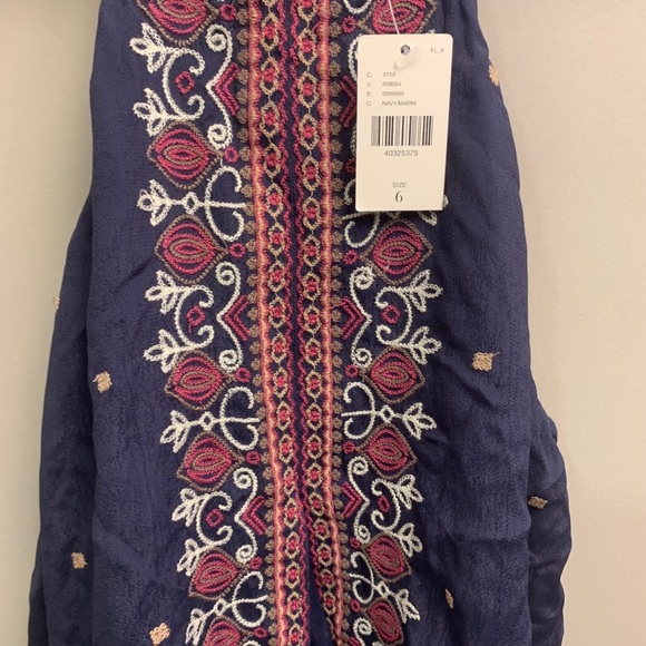 Anthropologie Floreat Midnight Flower Tank NEW - Picture 5 of 6